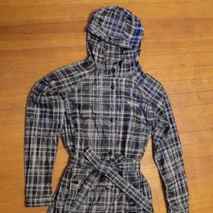 Columbia belted raincoat.
